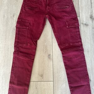 Hudson Jeans Women's Skinny Jeans in Burgundy